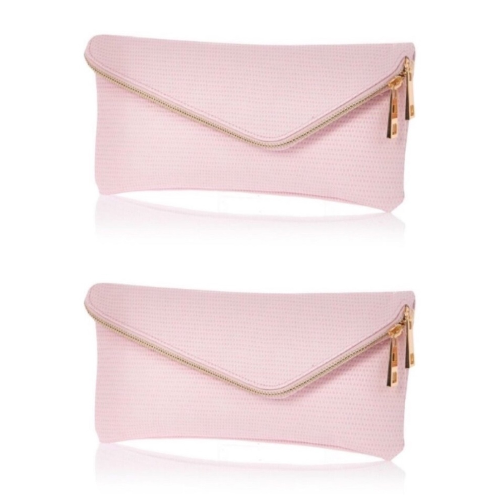 River Island Nude Pink Asymmetrical Clutch - Picture 2 of 8